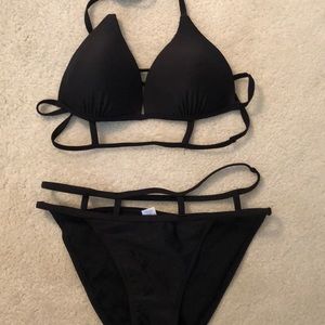 Black Strappy Bikini